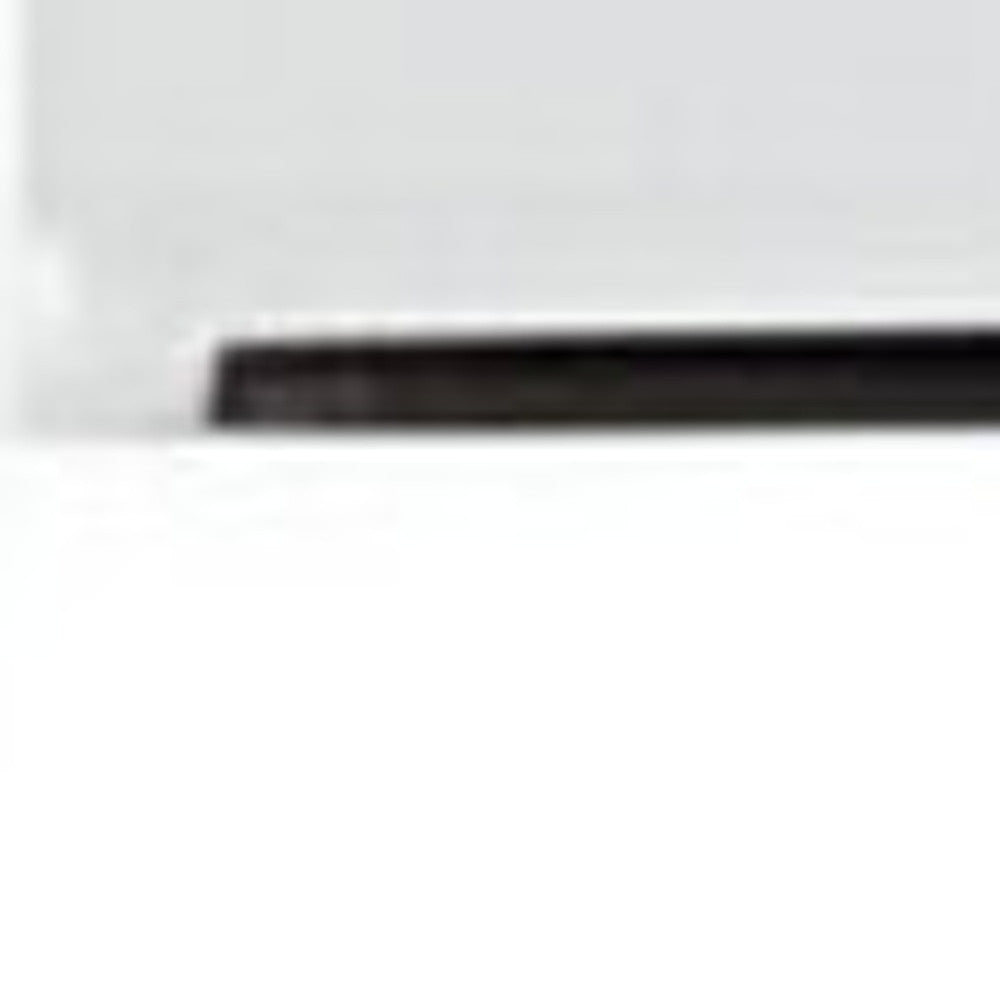 White 2 Drawer Glossy Finish Nightstand