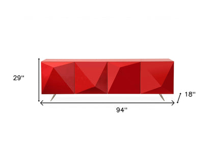 Red Metal Buffet