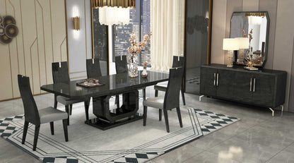 Gray Stainless Steel Solid Console Table