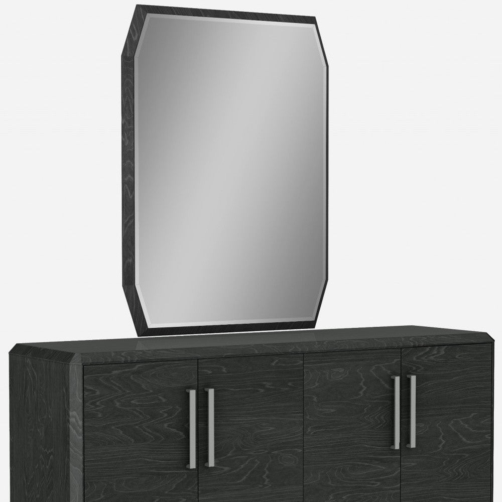 Gray Stainless Steel Solid Console Table