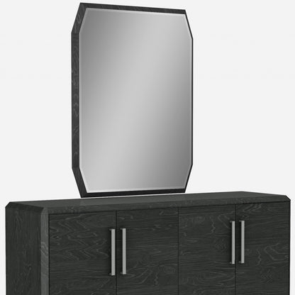 Gray Stainless Steel Solid Console Table