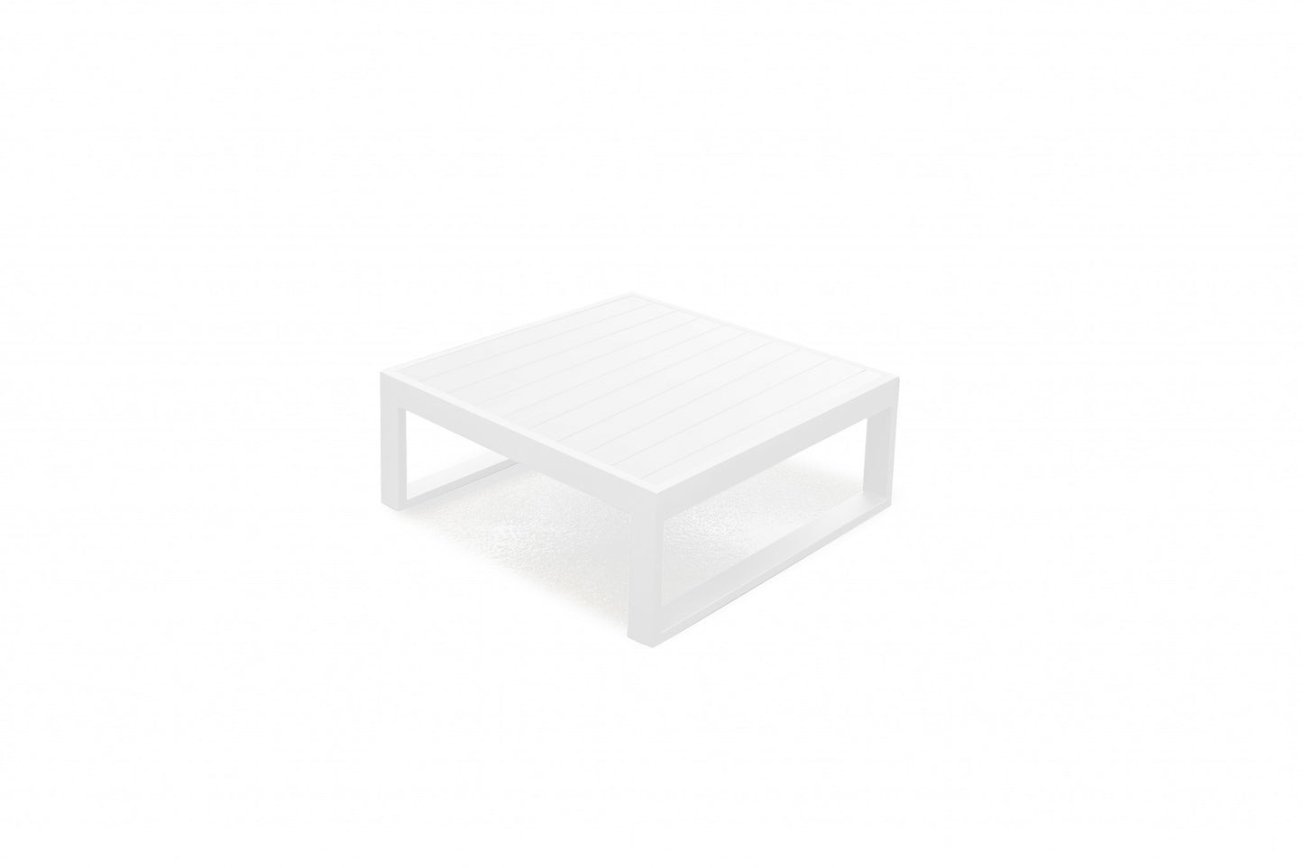 White Aluminum Coffee Table