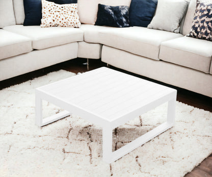 White Aluminum Coffee Table