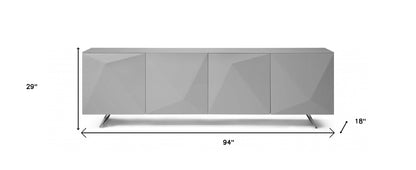 Grey Glass Buffet