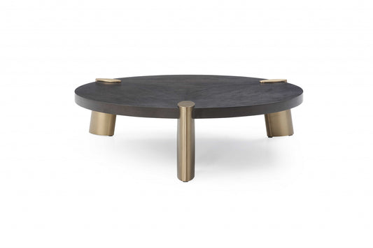 Wenge Veneer Stainless Steel Coffee Table