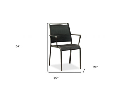 Gray Metal Dining Chairs - Set of 4