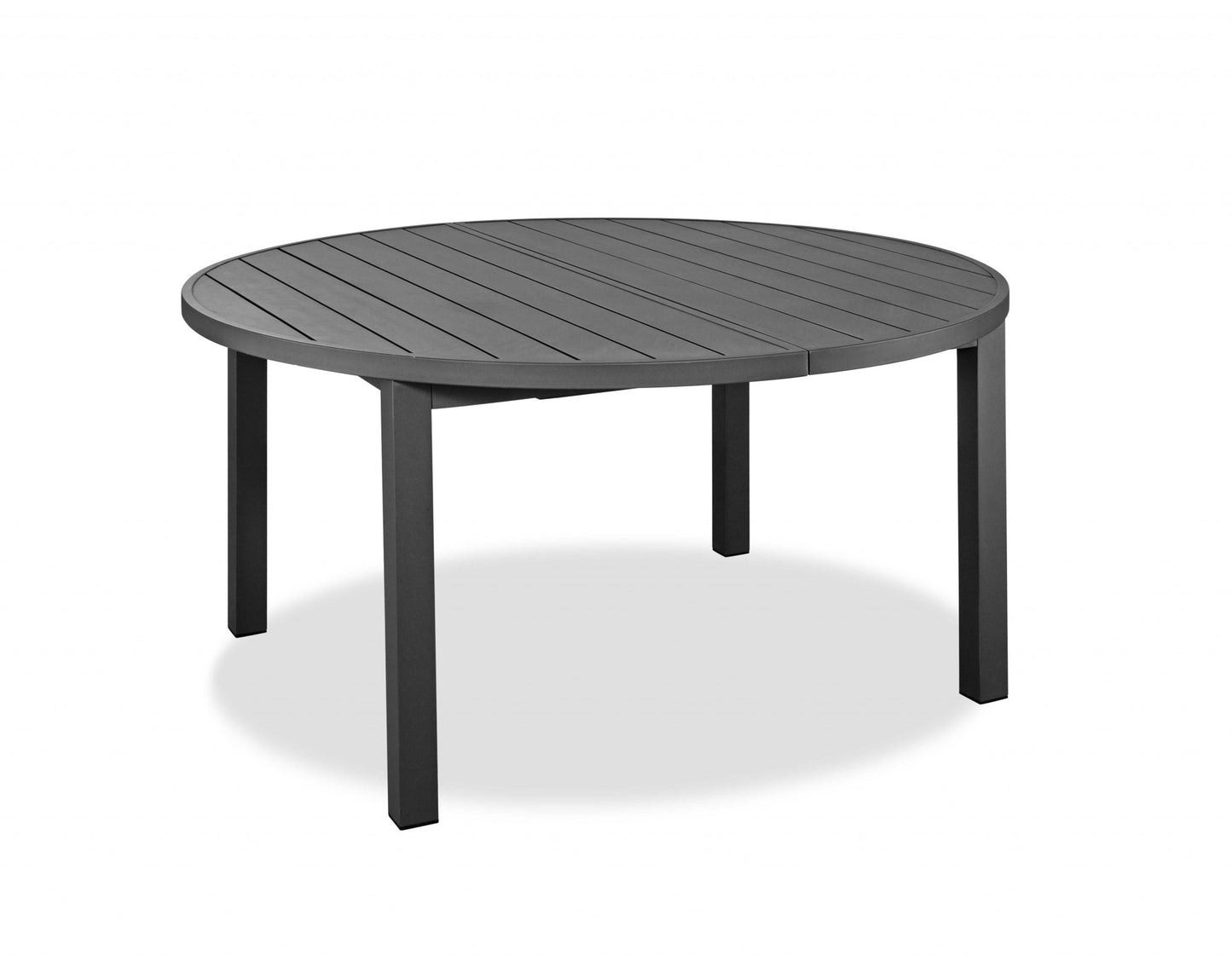Gray Aluminum Folding Dining Table