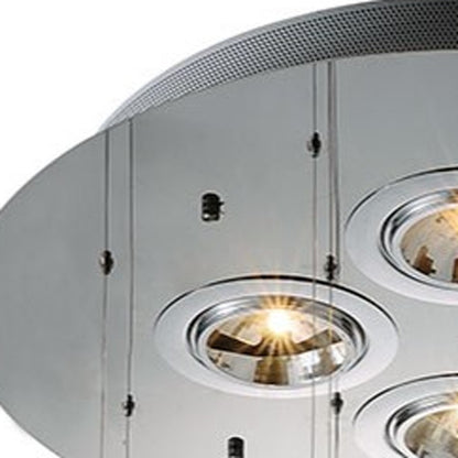 Clear 4 Light Glass Ceiling Light