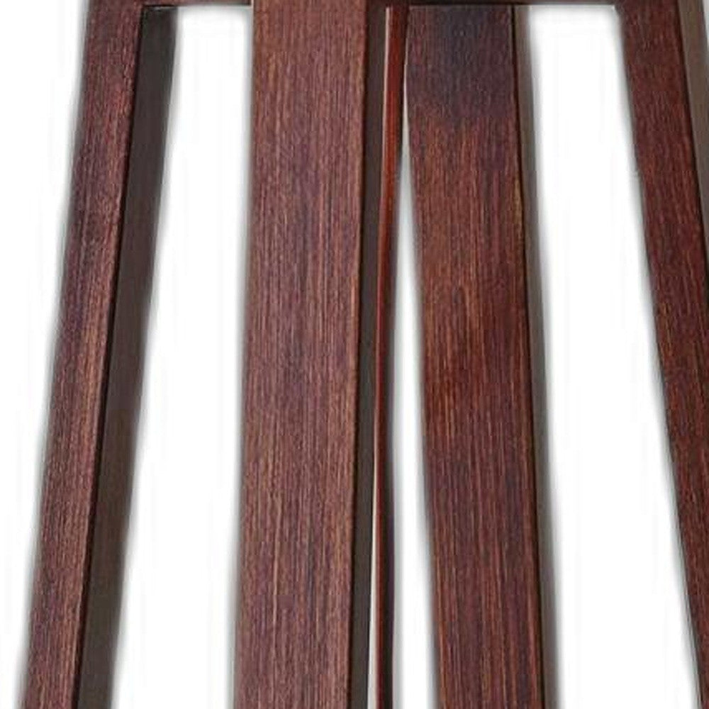 Walnut Wood Finish Table Lamp w/ Shade