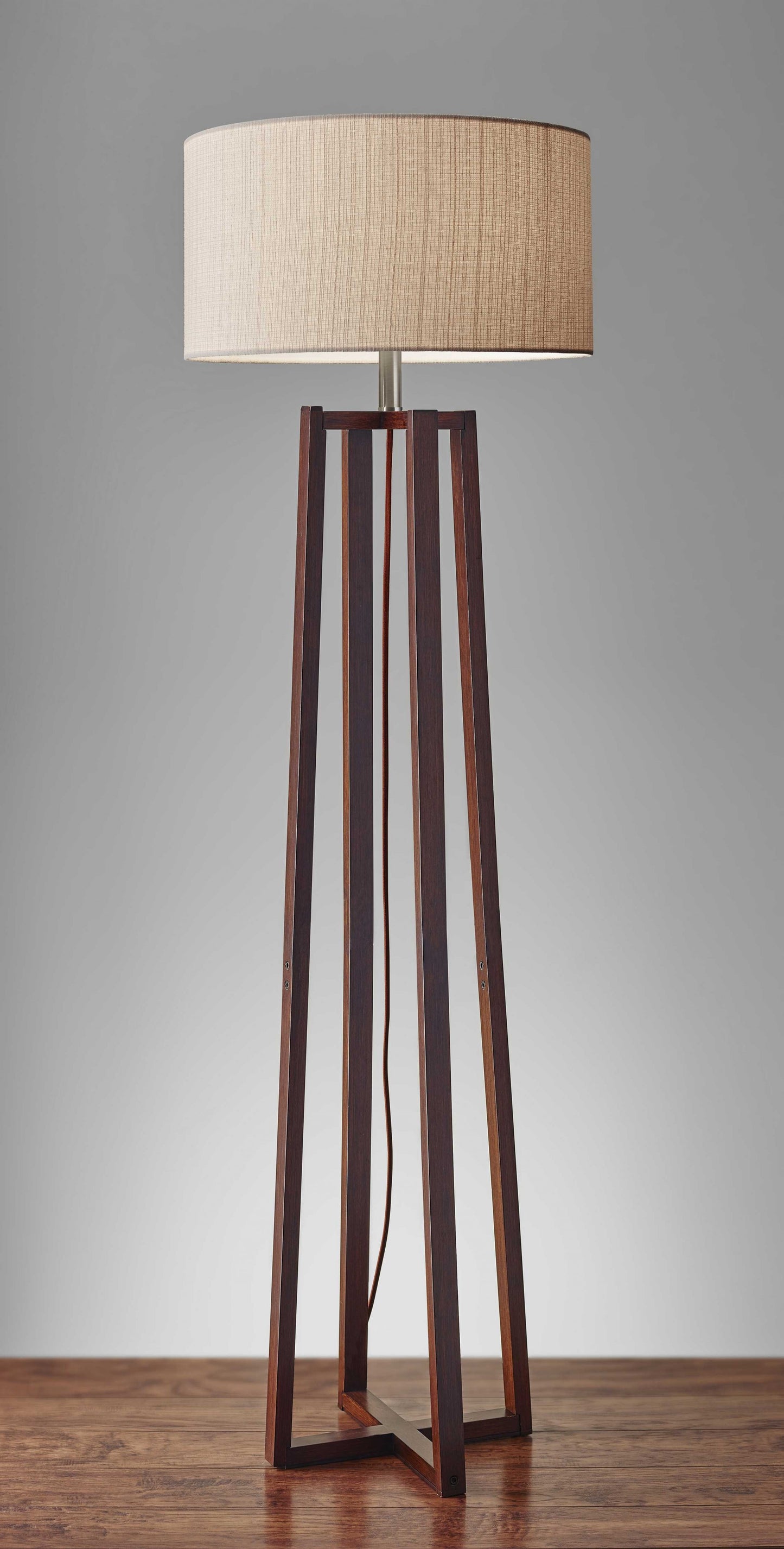 Solid Wood Floor Lamp w/ Shade