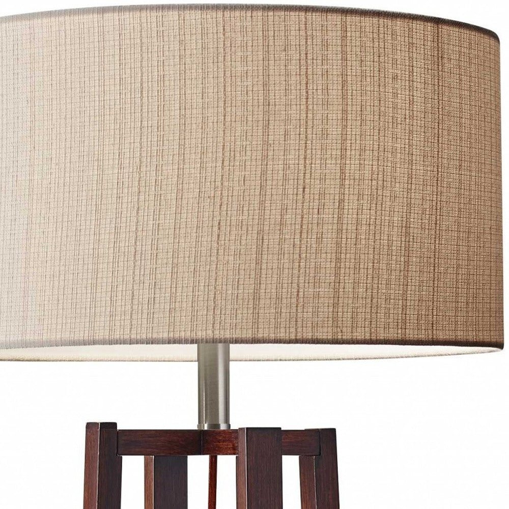Solid Wood Floor Lamp w/ Shade