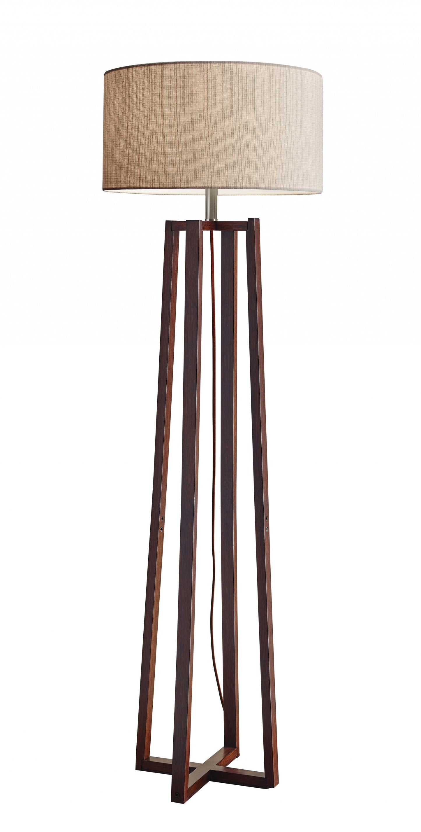 Solid Wood Floor Lamp w/ Shade