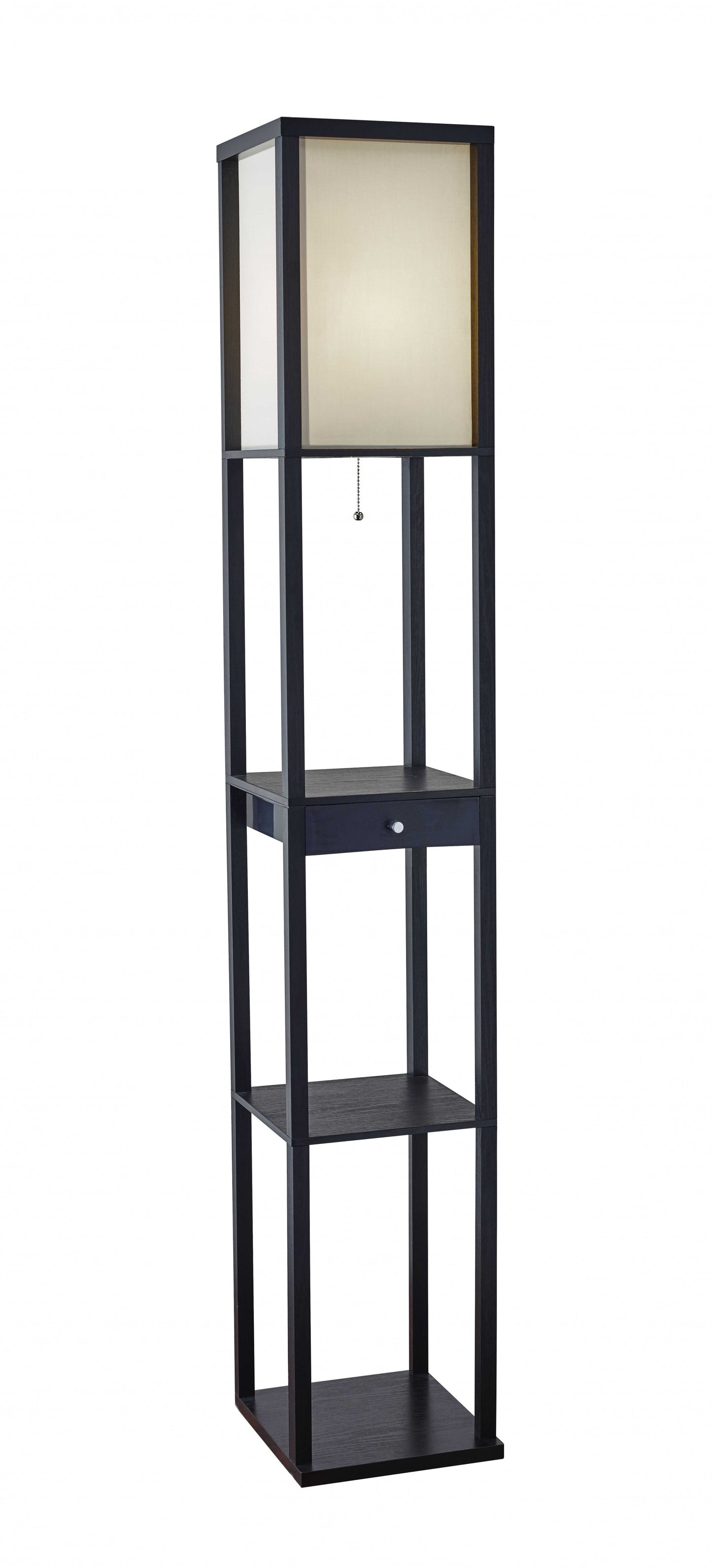 Solid Wood Column Floor Lamp w/ Shade