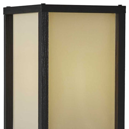 Floor Lamp w/ Black Wood Finish Storage Shelves