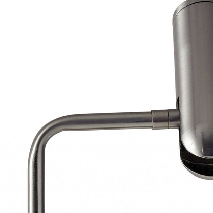 Silver Desk Lamp w/ & Wireless Charging