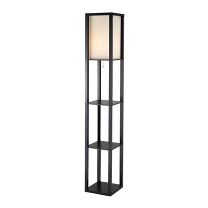 H Sleek Column Style Floor Lamp w/ Storage