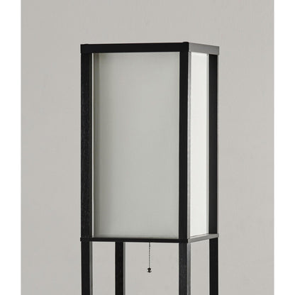 H Sleek Column Style Floor Lamp w/ Storage