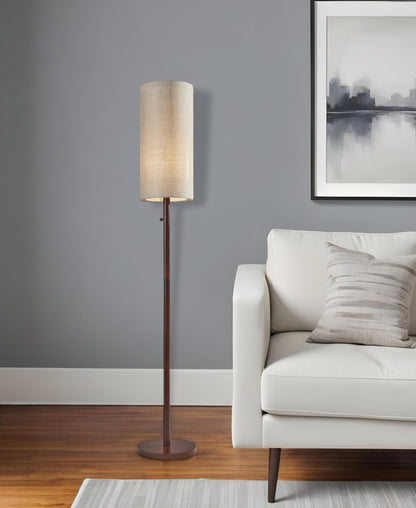 Solid Wood Floor Lamp w/ Shade