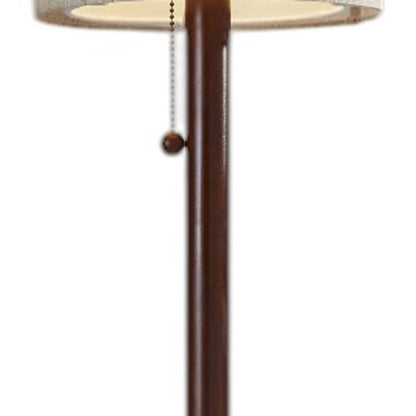 Solid Wood Floor Lamp w/ Shade