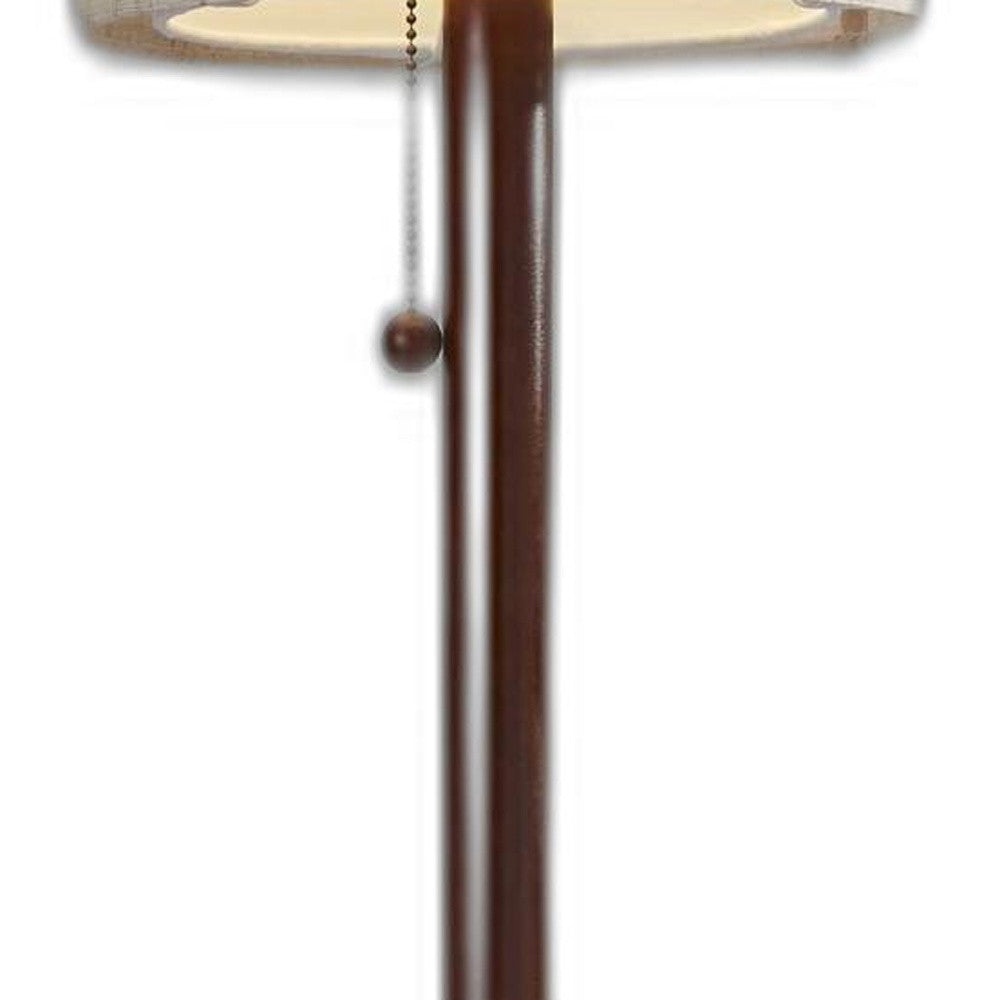 Solid Wood Floor Lamp w/ Shade