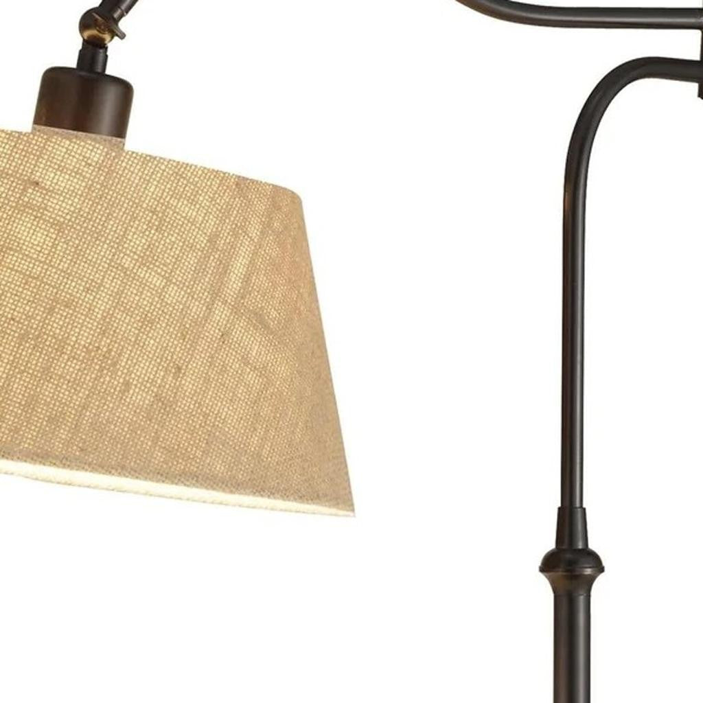Dark Bronze Swing Arm Adjustable Table Lamp
