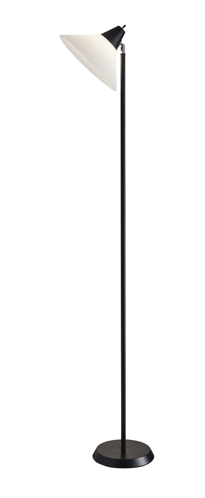 Elemental Black Torchiere w/ Shade