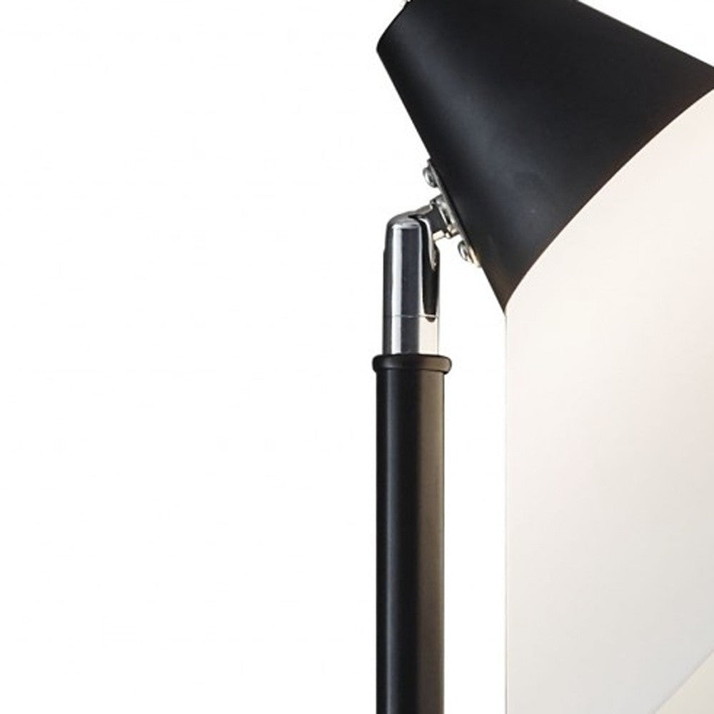 Elemental Black Torchiere w/ Shade