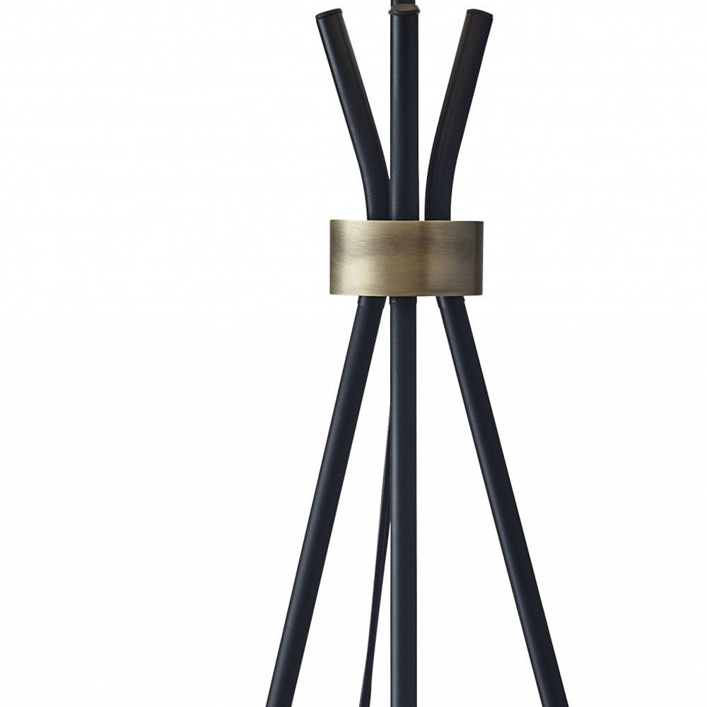 Black Tripod Floor Lamp w/ Shade