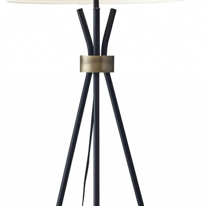 Black Tripod Floor Lamp w/ Shade