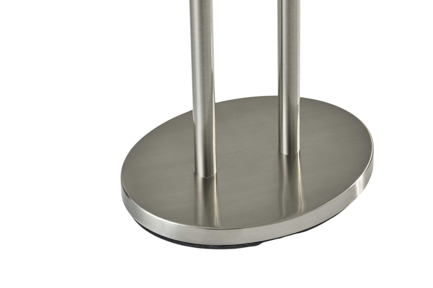 Brushed Task Floor Lamp w/ White Shade
