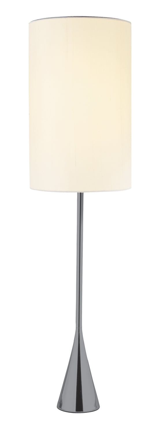 Black Nickel Finish Tall Shade Table Lamp
