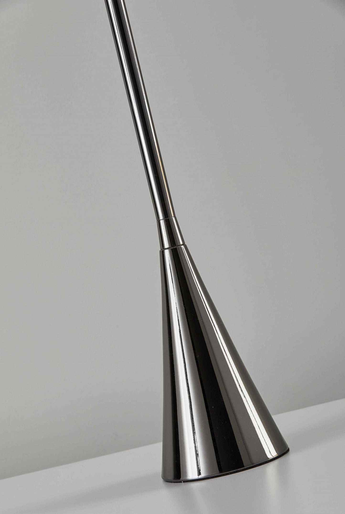 Black Nickel Finish Tall Shade Table Lamp