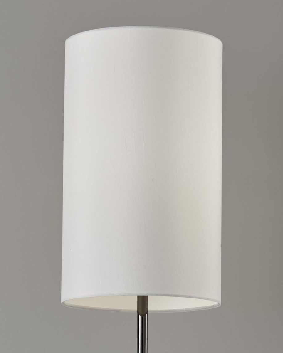 Black Nickel Finish Tall Shade Table Lamp