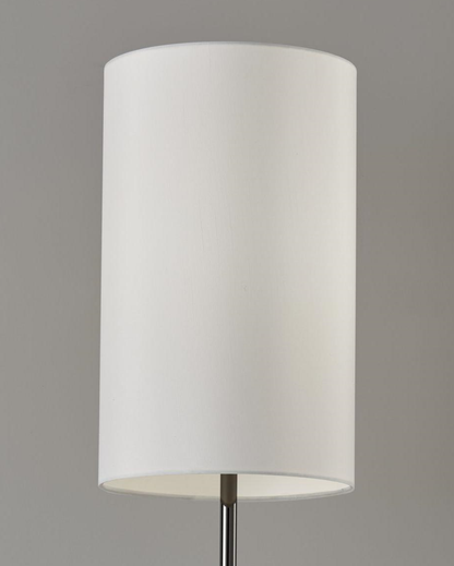Black Nickel Finish Tall Shade Table Lamp