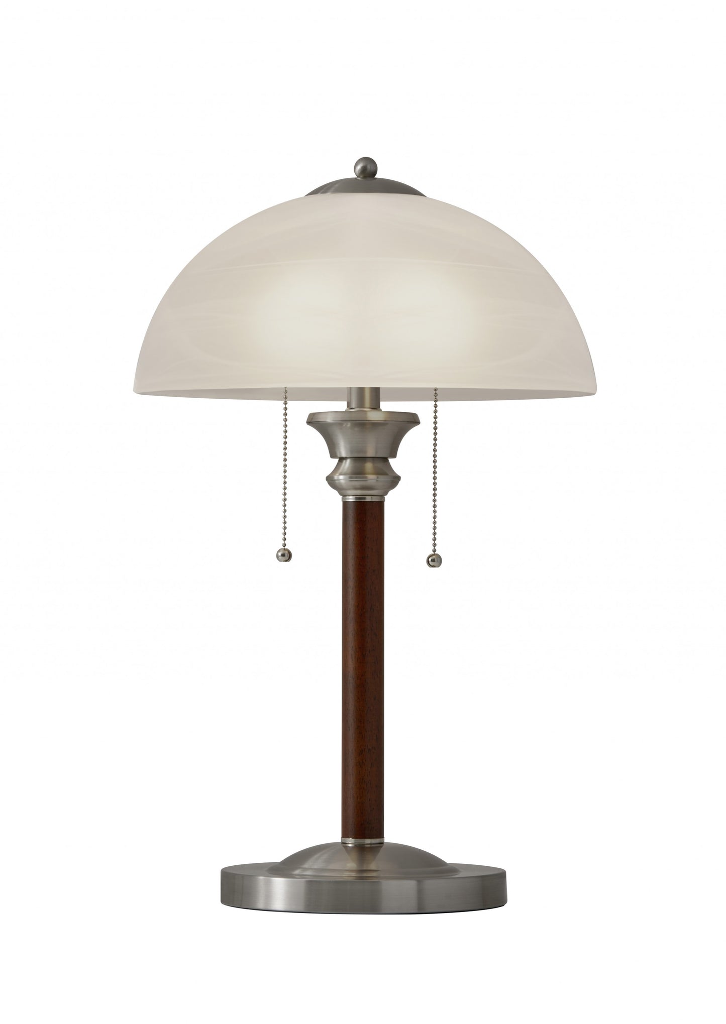 Silver Standard Table Lamp w/ Shade