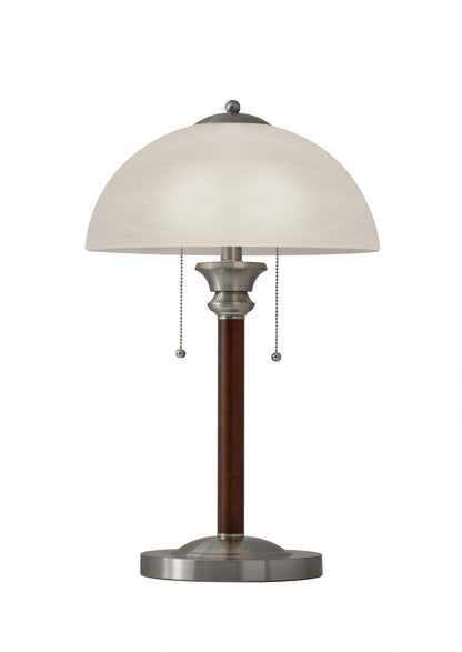 Silver Standard Table Lamp w/ Shade