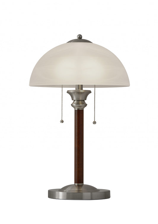 Silver Standard Table Lamp w/ Shade