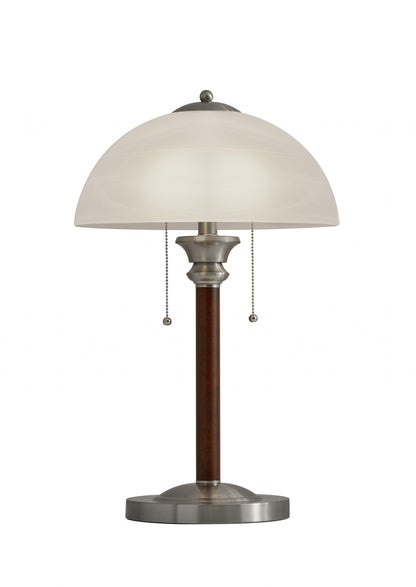 Silver Standard Table Lamp w/ Shade