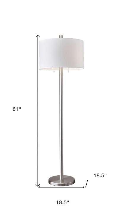 Two Light Floor Lamp w/ Shade