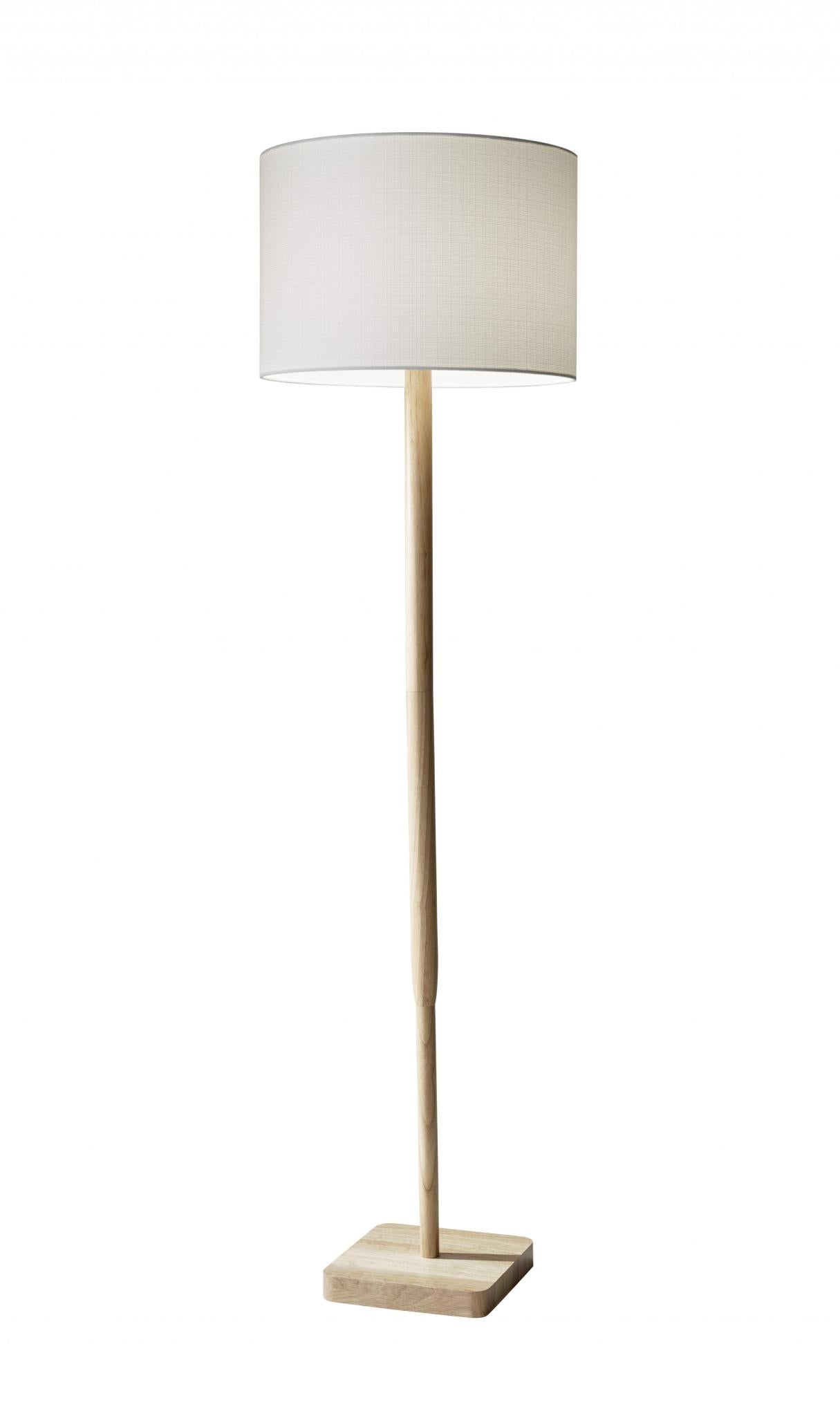Solid Wood Floor Lamp w/ Shade