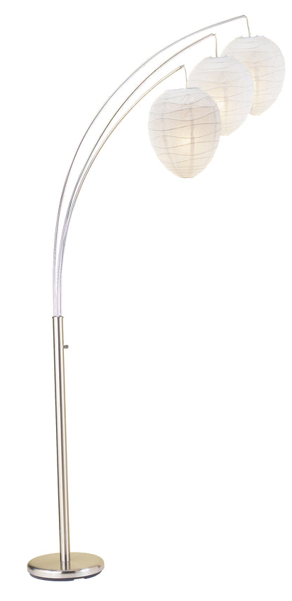 Brushed Steel Arc Lamp