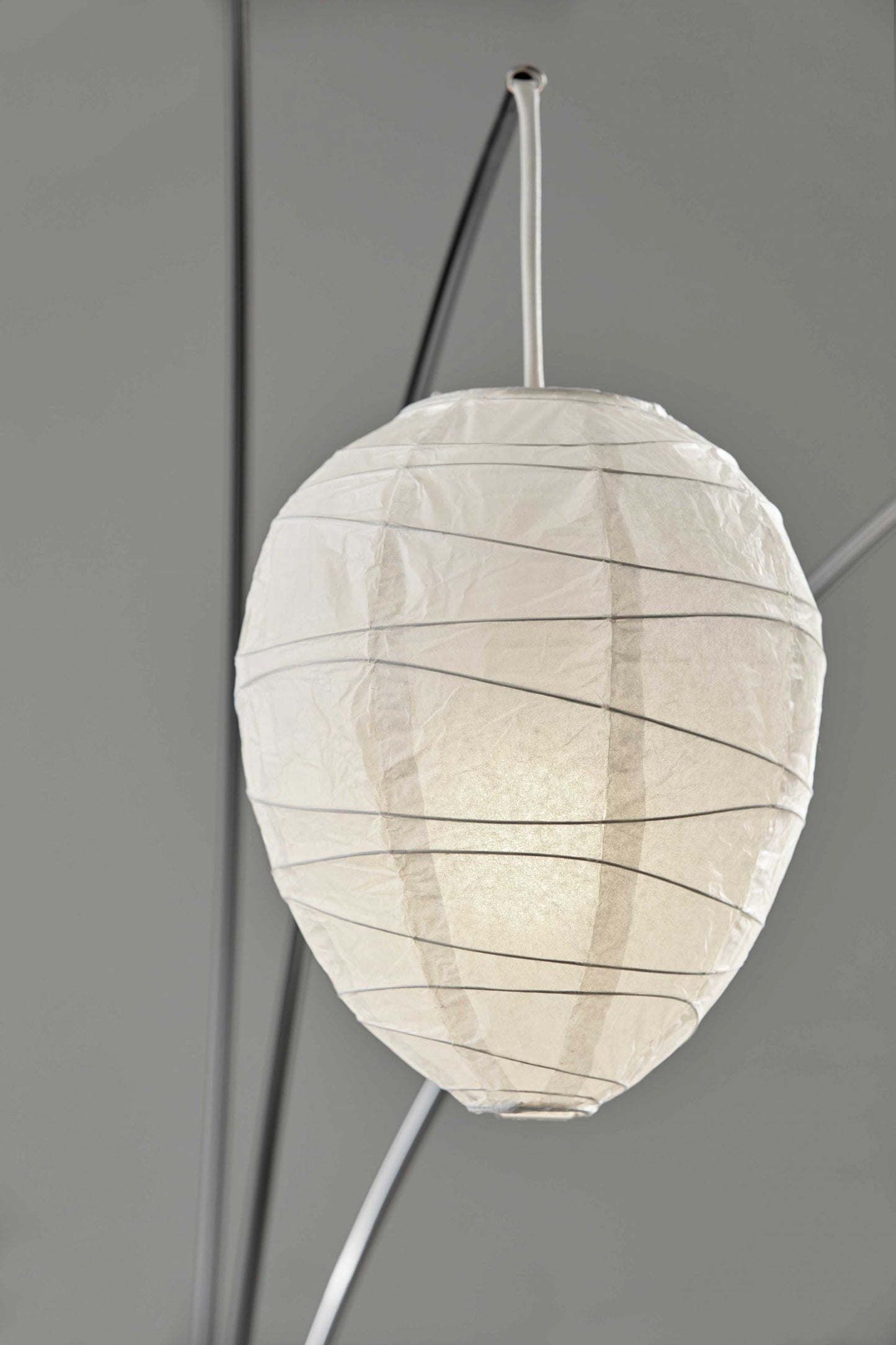 Brushed Steel Arc Lamp