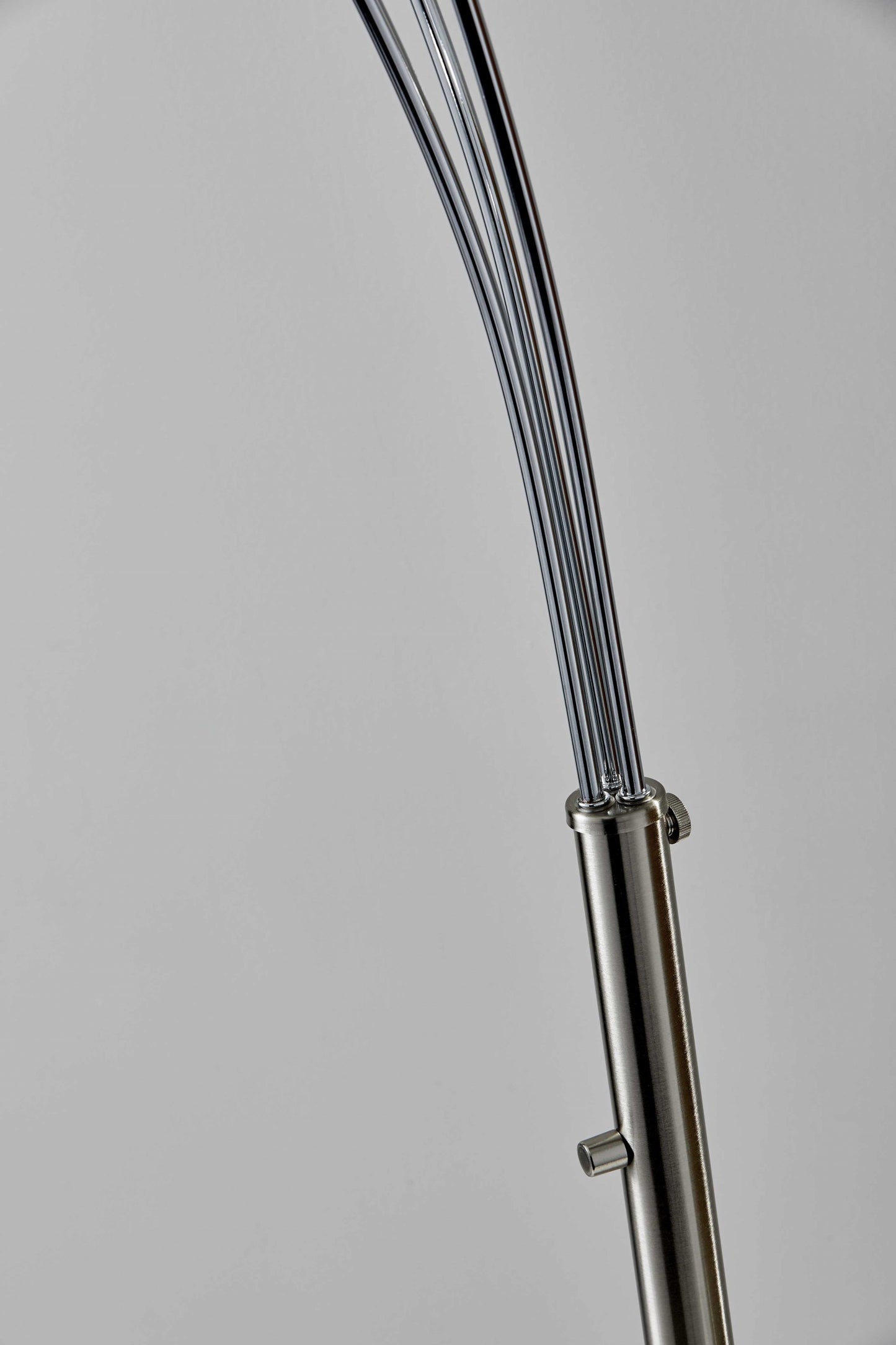 Brushed Steel Arc Lamp