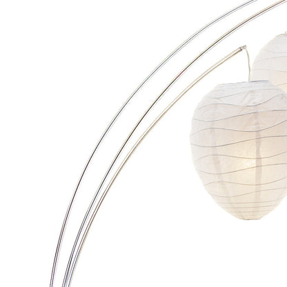 Brushed Steel Arc Lamp