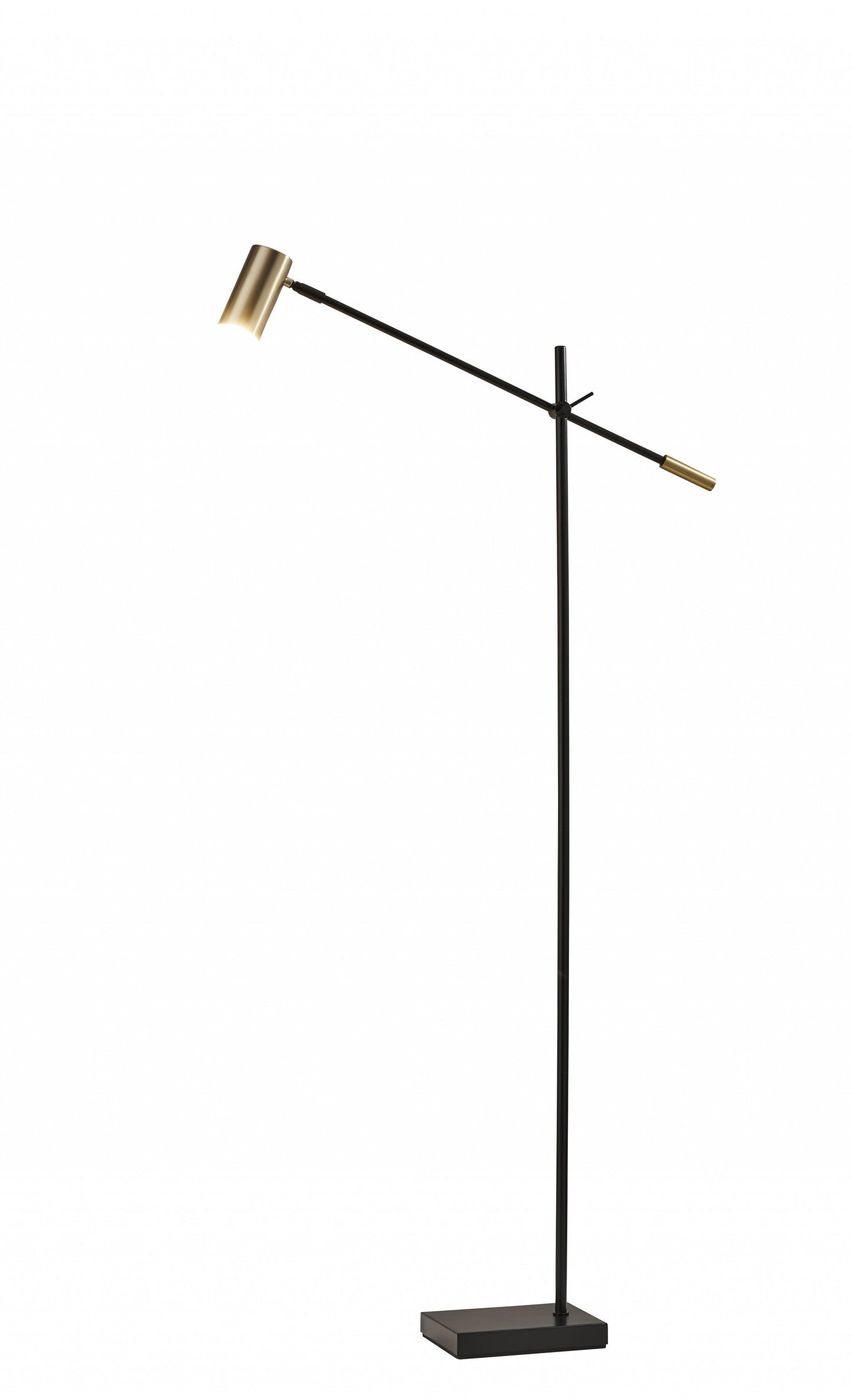 Black Adjustable Task Floor Lamp w/ Shade