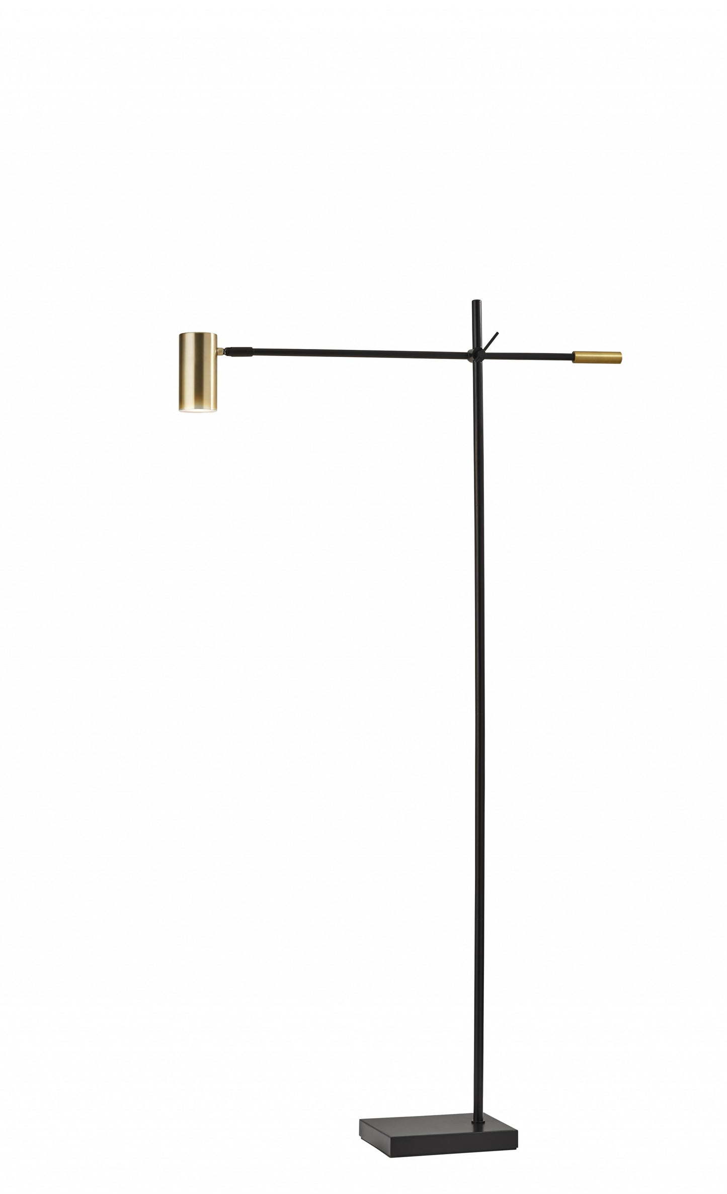 Black Adjustable Task Floor Lamp w/ Shade