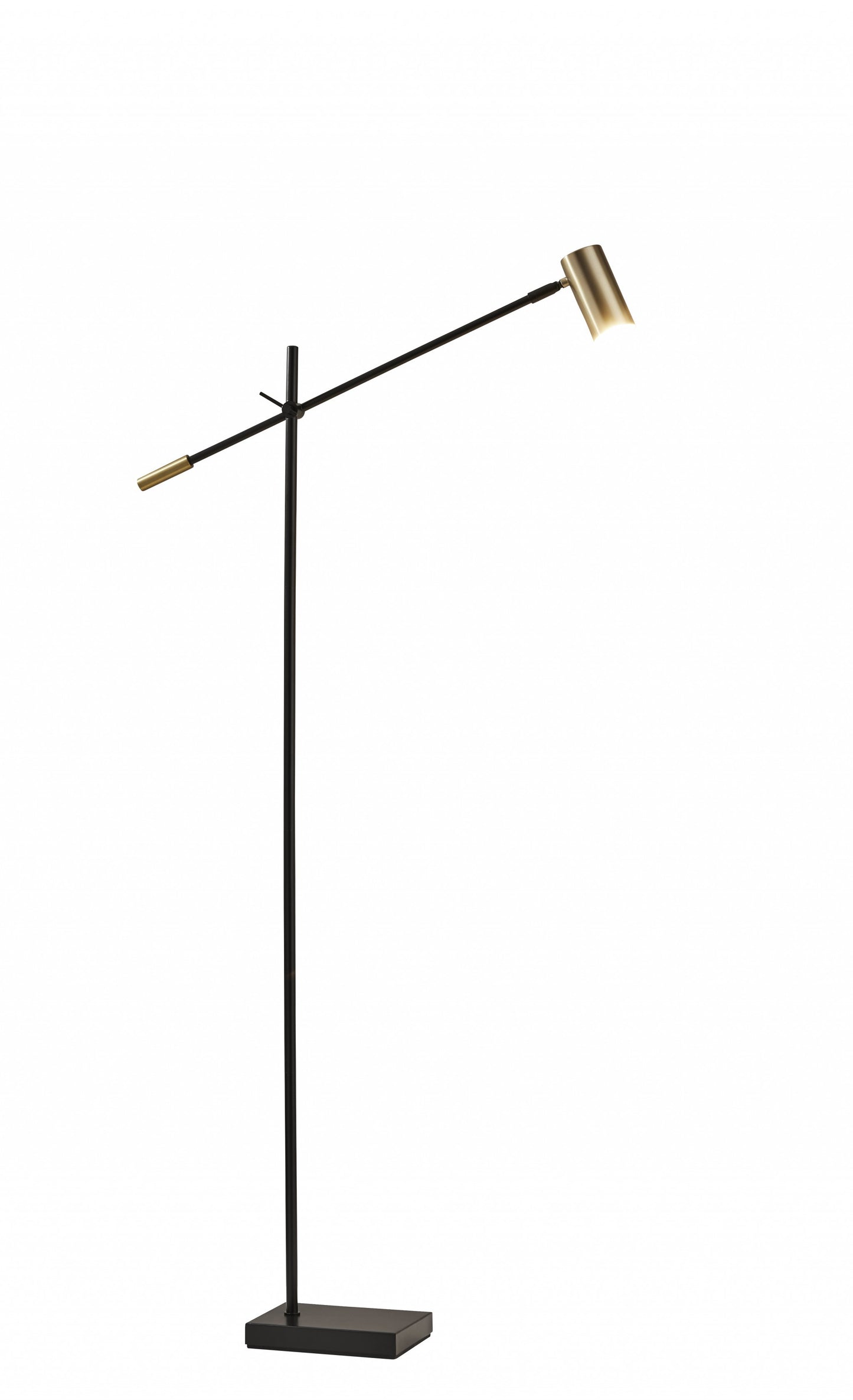 Black Adjustable Task Floor Lamp w/ Shade