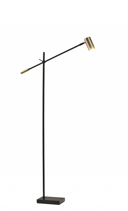 Black Adjustable Task Floor Lamp w/ Shade