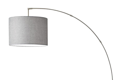 Reading Nook Floor Lamp w/ Adjustable Grey Shade