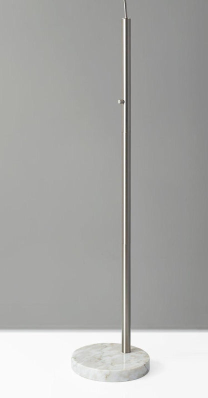 Reading Nook Floor Lamp w/ Adjustable Grey Shade